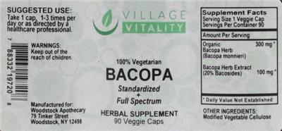 Bacopa label