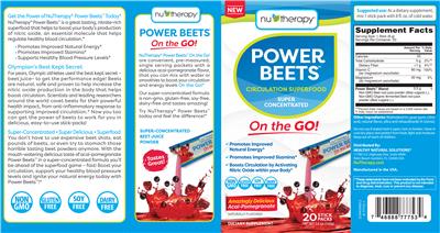Power Beets On the Go! Acai-Pomegranate label