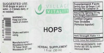 Hops label