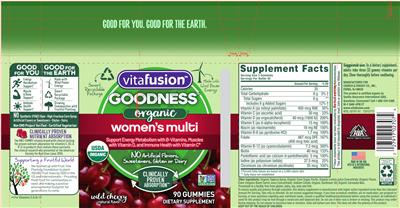Women's Multi Wild Cherry label