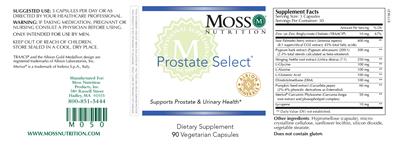 Prostate Select label