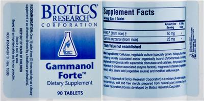 Gammanol Forte label