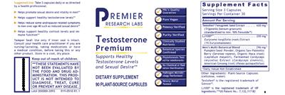 Testosterone Premium label