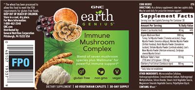 Immune Mushroom Complex label