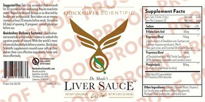 Dr. Shade's Liver Sauce label