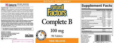 Complete B 100 mg label