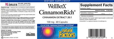 WellBetX CinnamonRich label