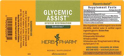 Glycemic Assist label