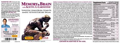 Memory & Brain with Acetyl L-Carnitine label