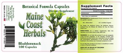 Bladderwrack label