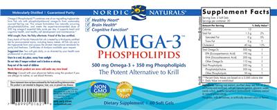 Omega-3 Phospholipids label