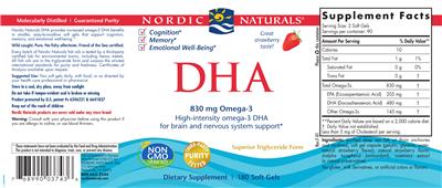 DHA Strawberry label