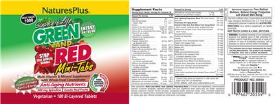 Source of Life Green and Red Mini-Tabs label