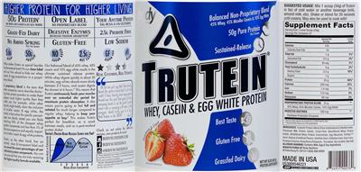 Trutein Strawberries & Cream label
