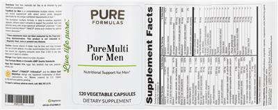 PureMulti for Men label