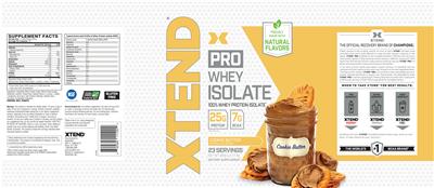 Pro Whey Isolate Cookie Butter label
