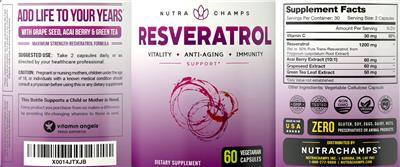 Resveratrol label