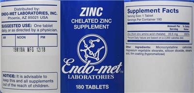 Zinc label