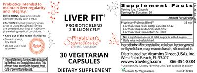 Liver Fit label