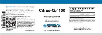 Citrus-Q10 100 label