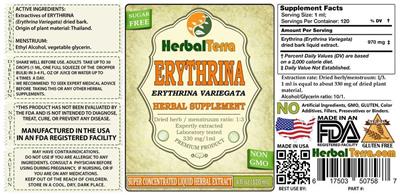 Erythrina label