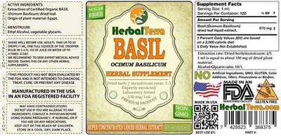 Basil label