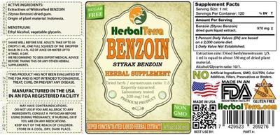 Benzoin label