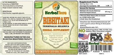 Bibhitaki label
