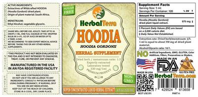 Hoodia label