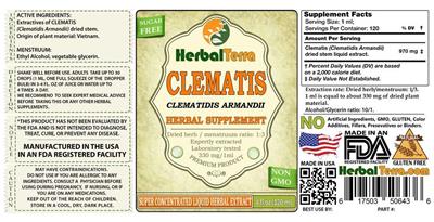 Clematis label
