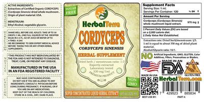 Cordyceps label