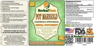 Pot Marigold label