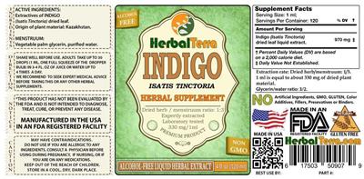 Indigo label