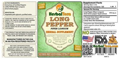 Long Pepper label