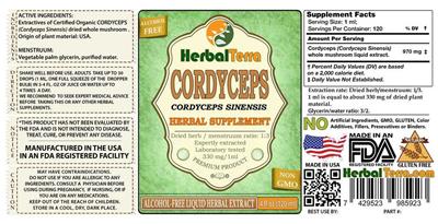 Cordyceps label