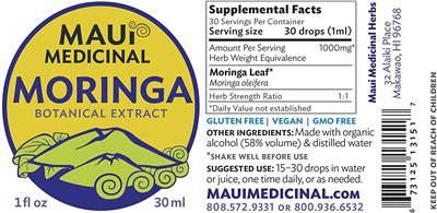 Moringa label