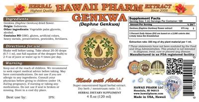 Genkwa label