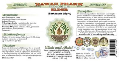 Elder Non-Alcohol label