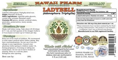 Ladybell Non-Alcohol label