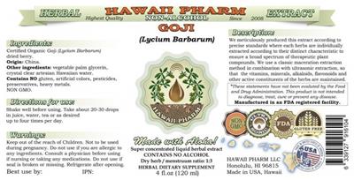 Goji Non-Alcohol label
