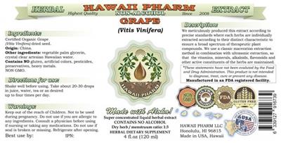 Grape Non-Alcohol label