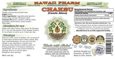 Chaksu Non-Alcohol label