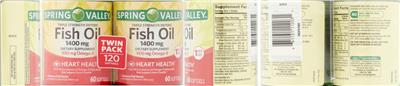 Triple Strength Enteric Fish Oil 1400 mg label