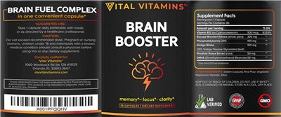 Brain Booster label