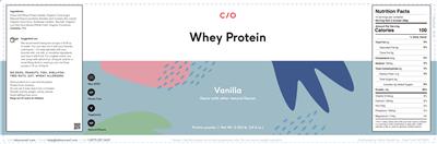 Whey Protein Vanilla label