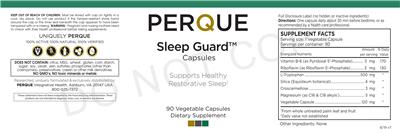 Sleep Guard Capsules label
