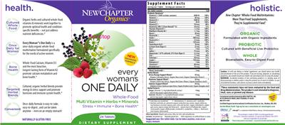 Every Woman's One Daily label