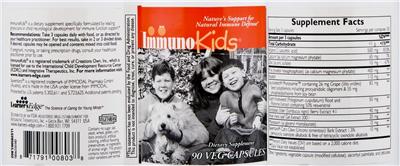 ImmunoKids label