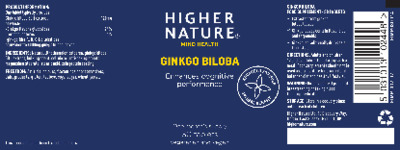 Ginkgo Biloba label