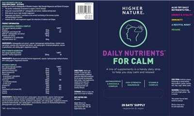 Vitamin B Complex label